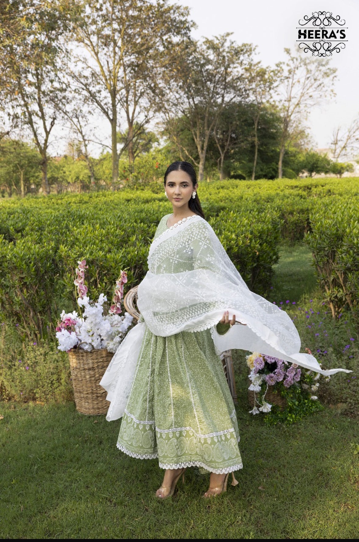 Green 3 piece maxi (cotton) EL0GM