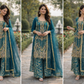 Teal beaded outfit (ELT05)