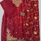 Tawakkal designer outfit- red (ELAJ01) plus size