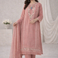Pink light beaded outfit Agha-Noor (EL0AG1)