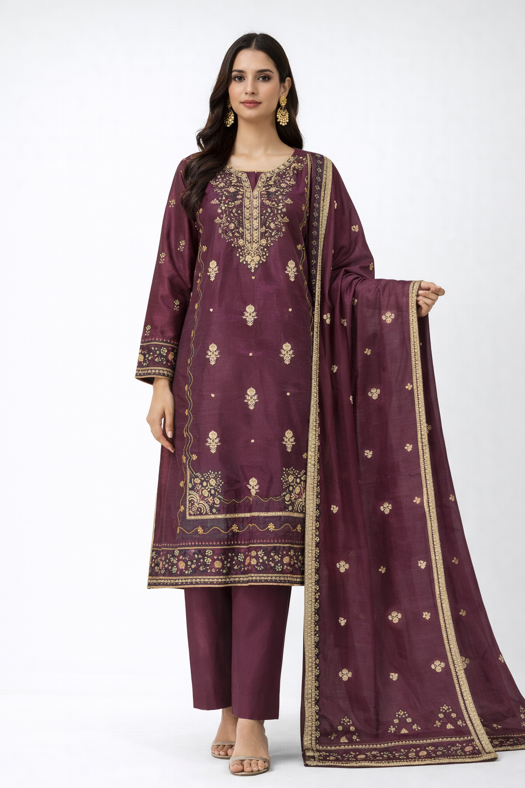 Tawakkal plum ELAJ04 plus size