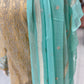 Beige and Aqua Blue Casual Wear with Chiffon Dupatta - ELRR010