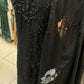 Black Formal Wear Outfit with Bead and Thread Work - ELRR124