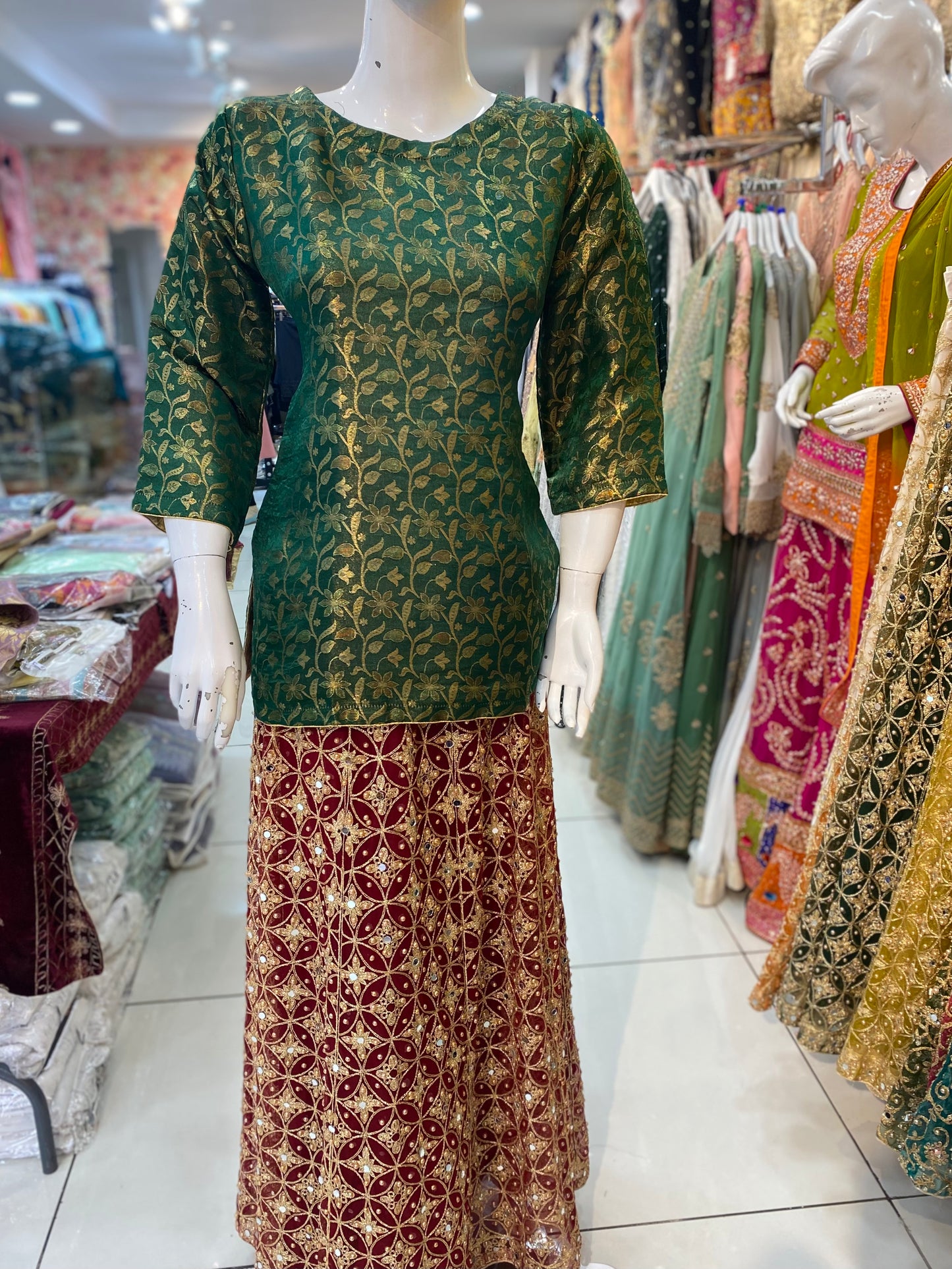 Banarsi Kurtis in Various Colors- ELMWBK001