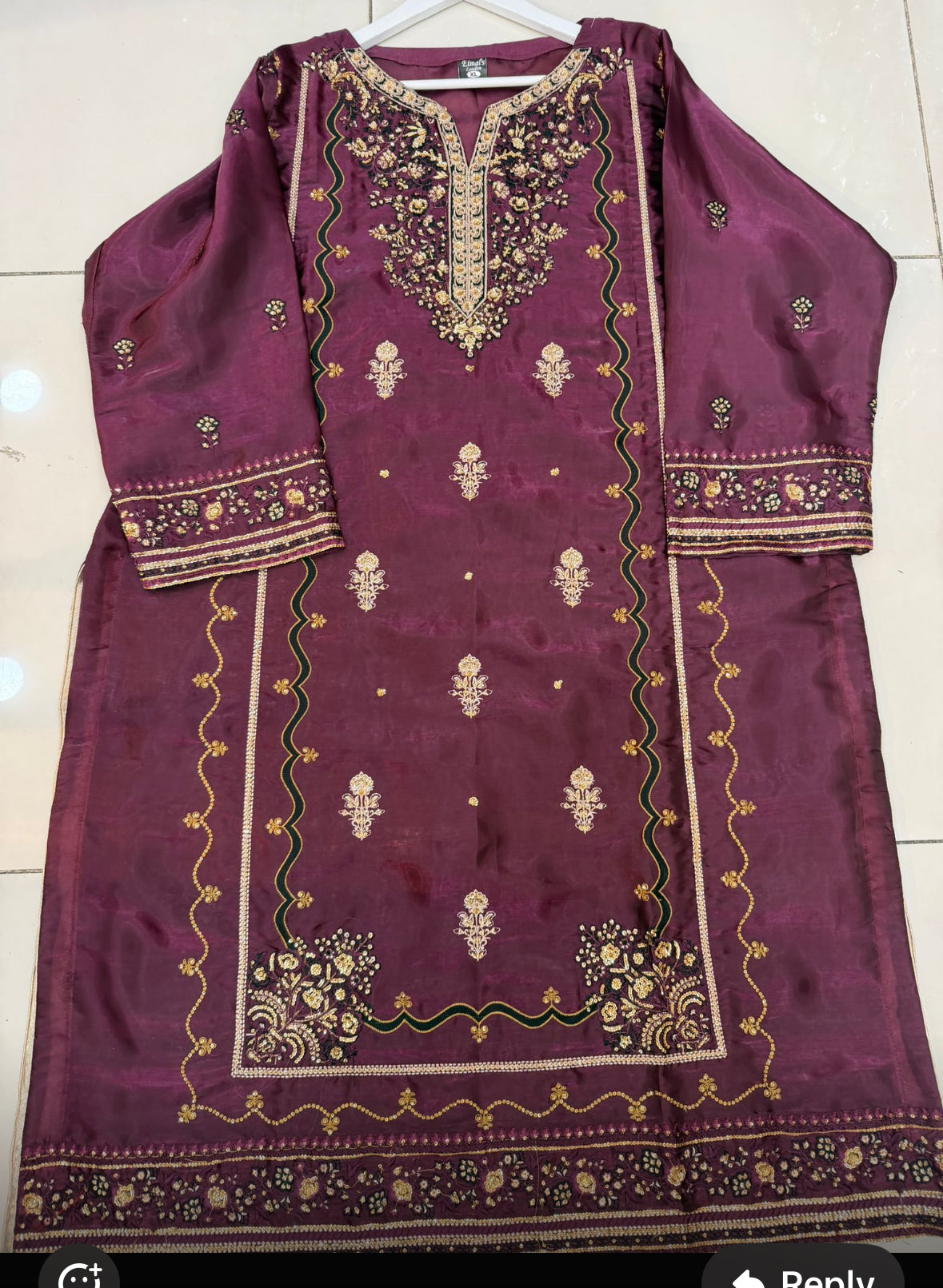 Tawakkal plum ELAJ04 plus size