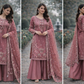 Pink 3 pc Heavy Embellished Outfit