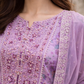 Purple Gharara outfit: Floral Reverie (EL0PG)