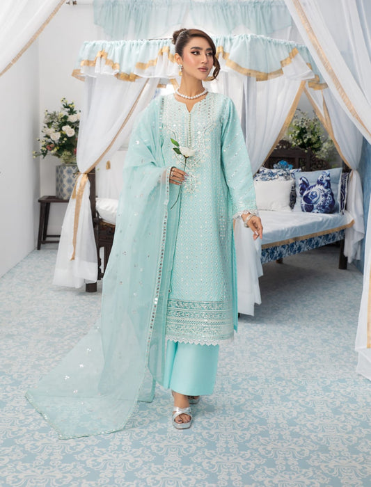 Aqua 3pc outfit in cotton