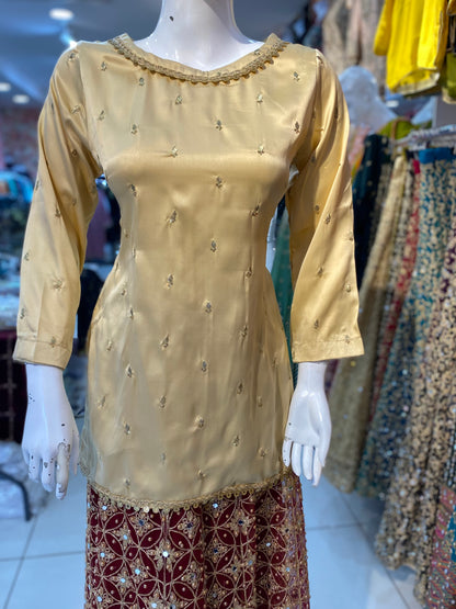 Silk Embroidered Kurtis in Various Colors - ELMWSE001