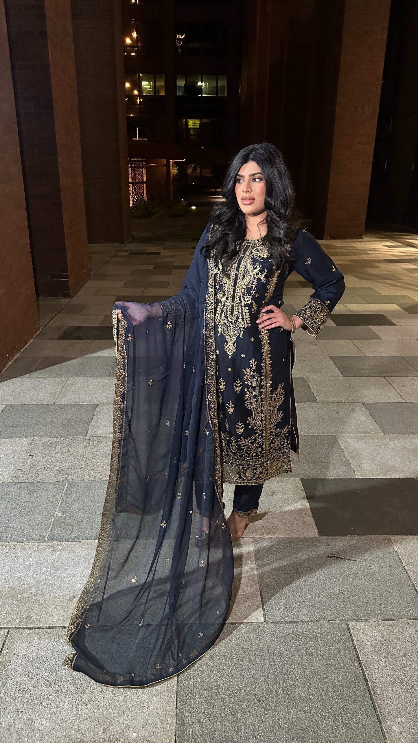 Asim Jofa Blue Outfit BLEL01