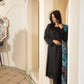 Black sequence work outfit with multicolour duppata (EL0BMD)
