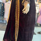 Velvet 3 piece Formal Wear in Maroon and Skin Fancy suit