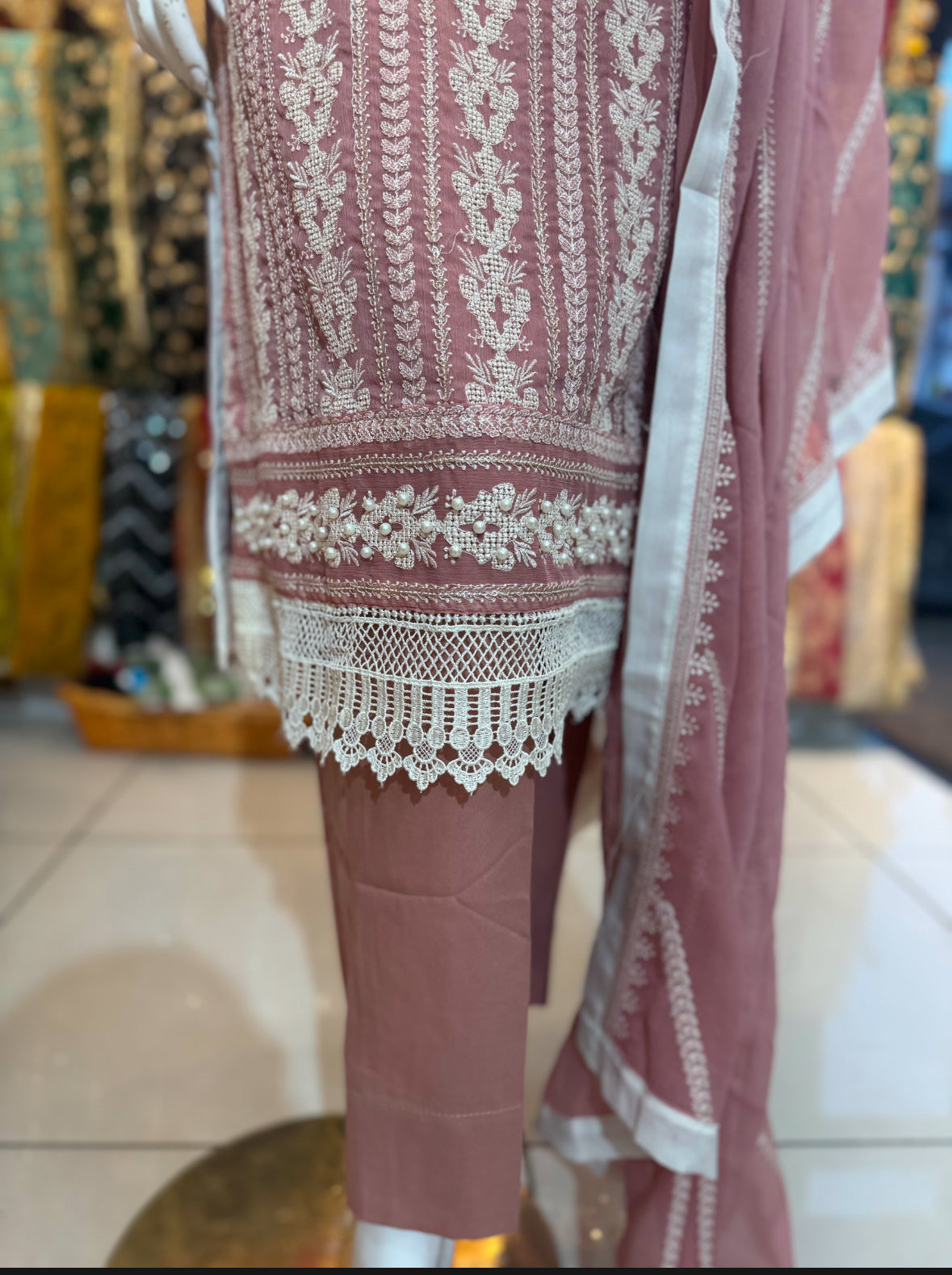 Pink - Thread Work Outfit - ELRR132