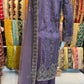 Purple Plazzo Style Outfit with Fully embellished Bead work and stone work Net Shirt and Dupatta