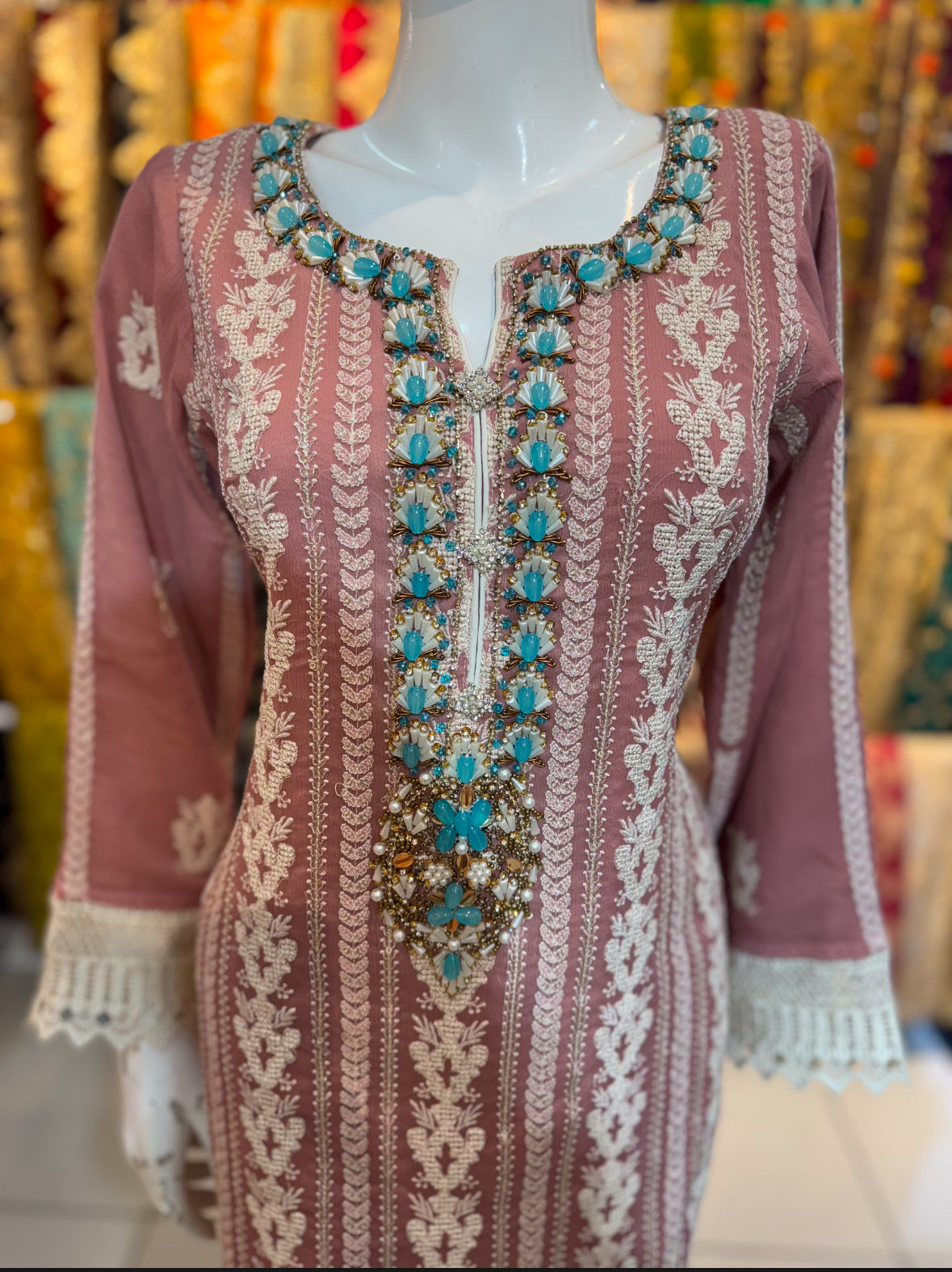 Pink - Thread Work Outfit - ELRR132