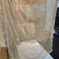 Heavily beaded Beige shirt with plazo style trousers - ELRR135