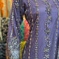 Purple Plazzo Style Outfit with Fully embellished Bead work and stone work Net Shirt and Dupatta
