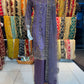 Purple Plazzo Style Outfit with Fully embellished Bead work and stone work Net Shirt and Dupatta