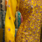 Yellow Mehndi Outfit Formal Wear - ELRR120
