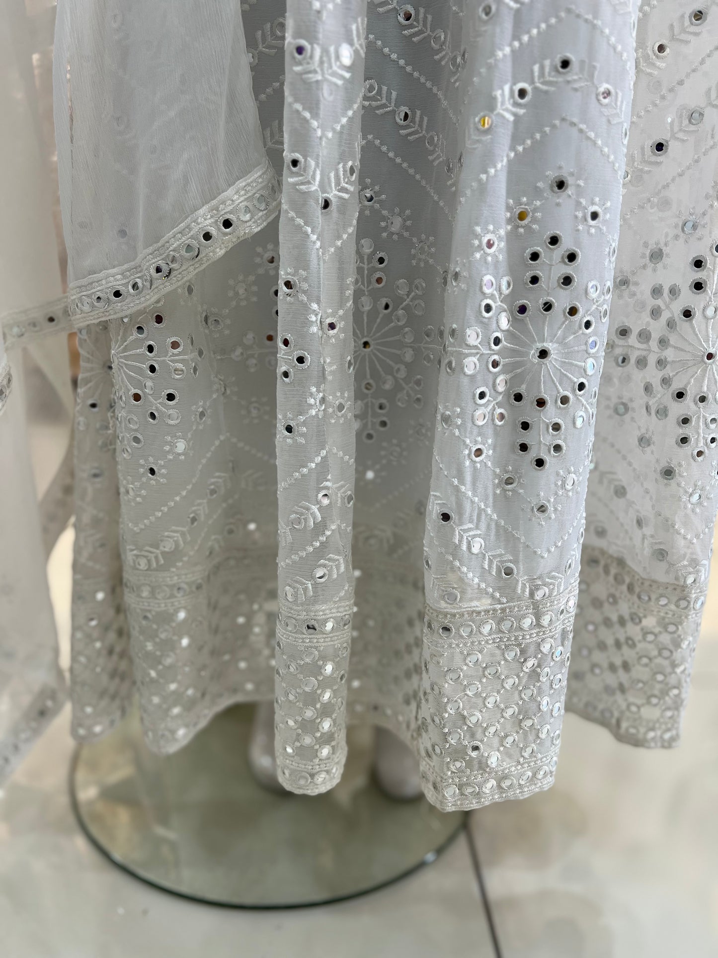 Lightweight Artificial Mirror White Maxi - 3 Pc - ELRR062