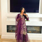 ShaPosh Gharara purple suit