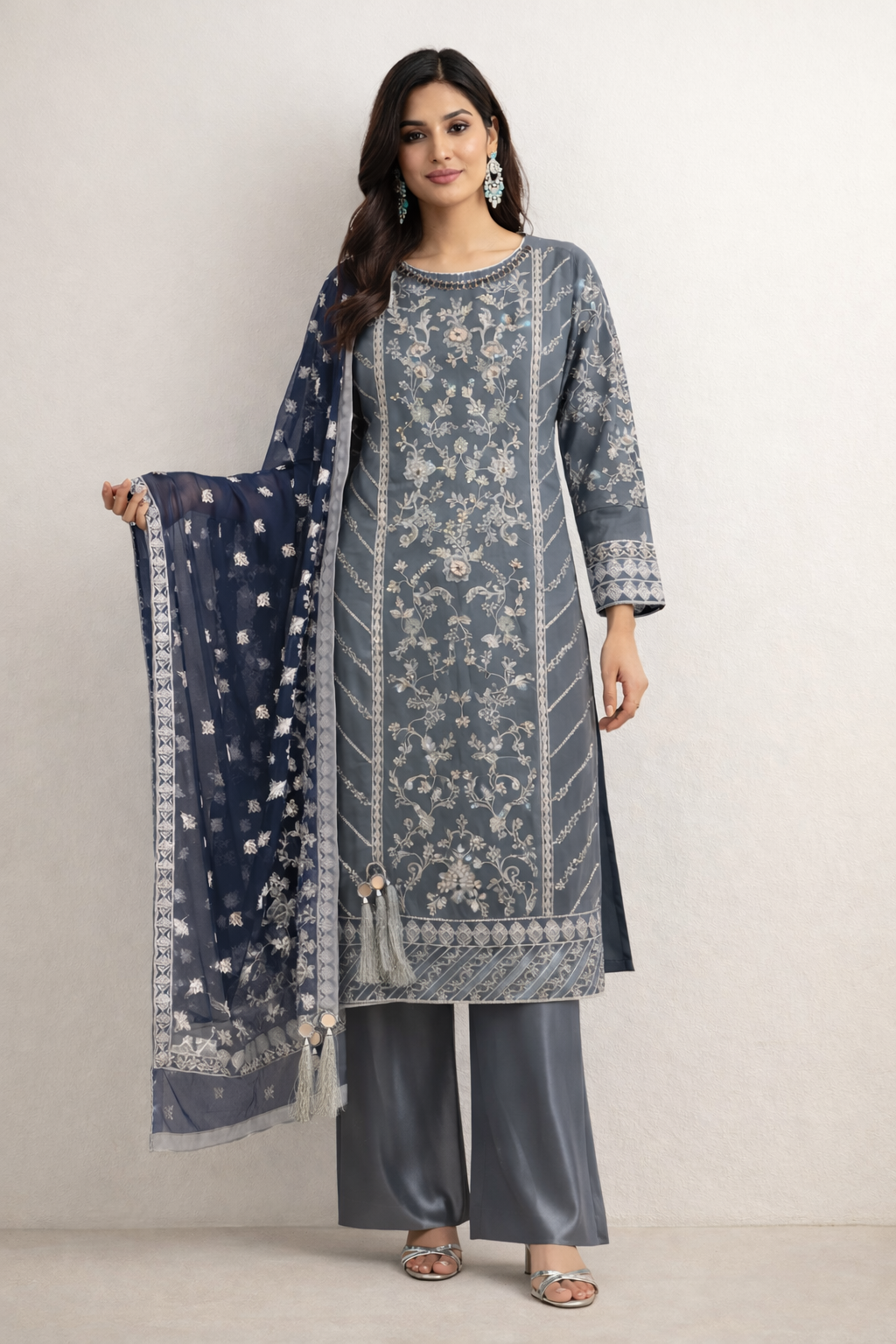 Original Elan Grey and Blue Outfit - ELRR107