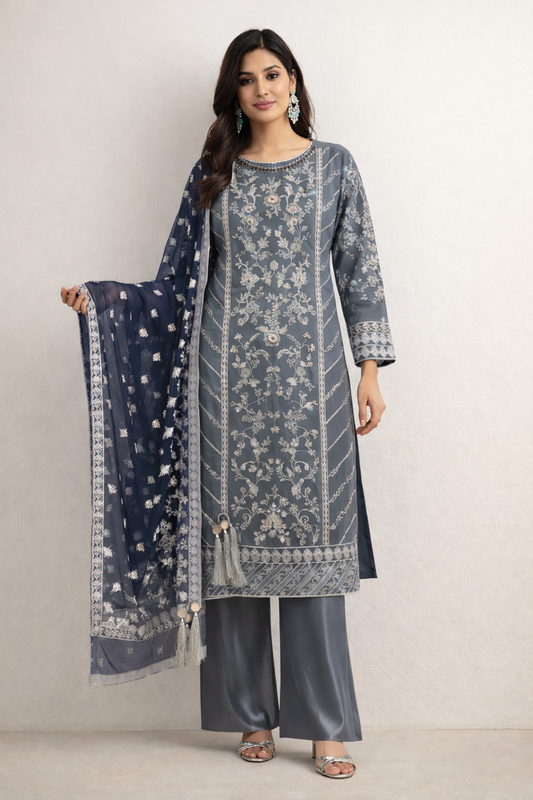 Original Elan Grey and Blue Outfit - ELRR107