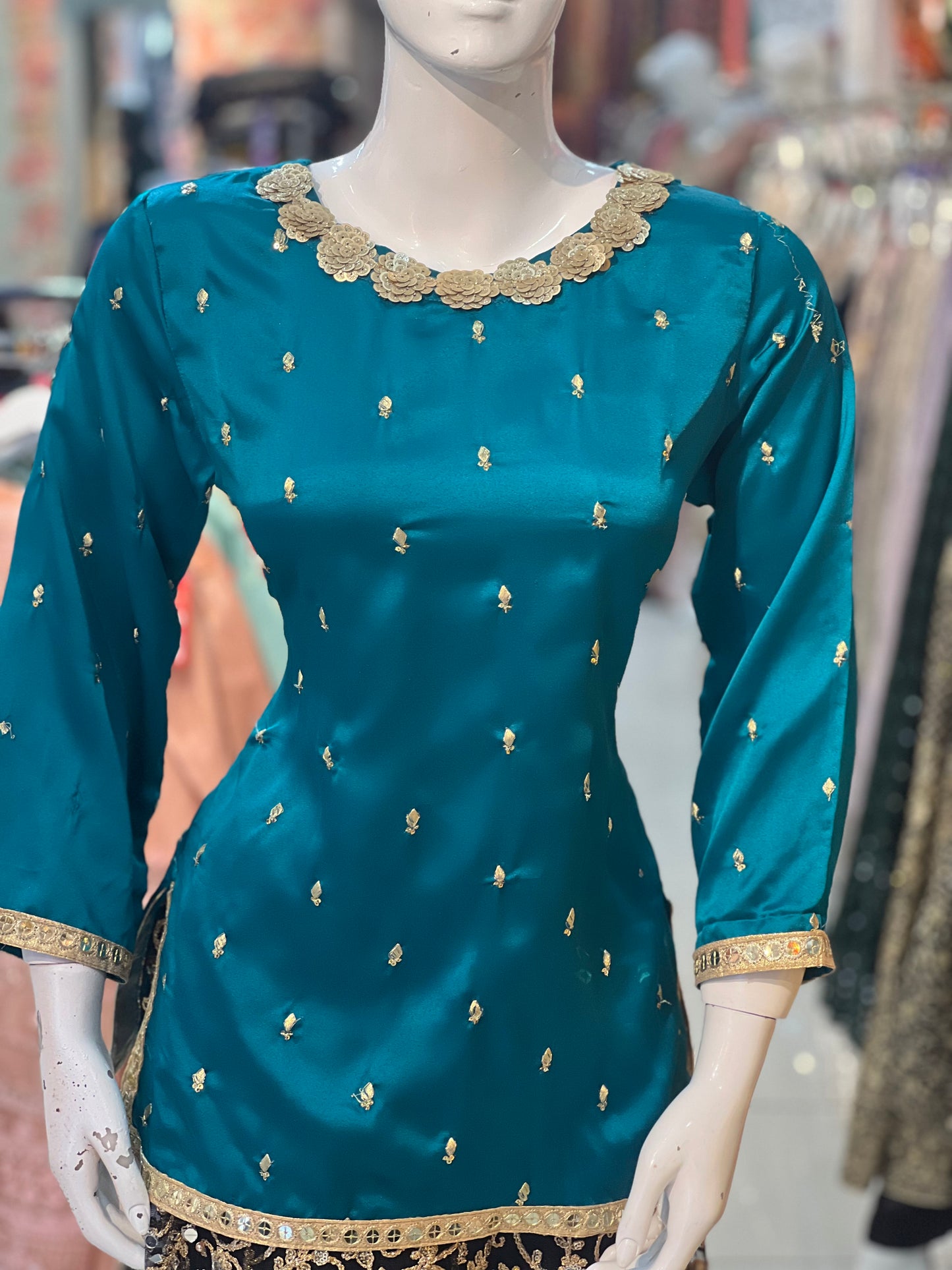 Silk Embroidered Kurtis in Various Colors - ELMWSE001