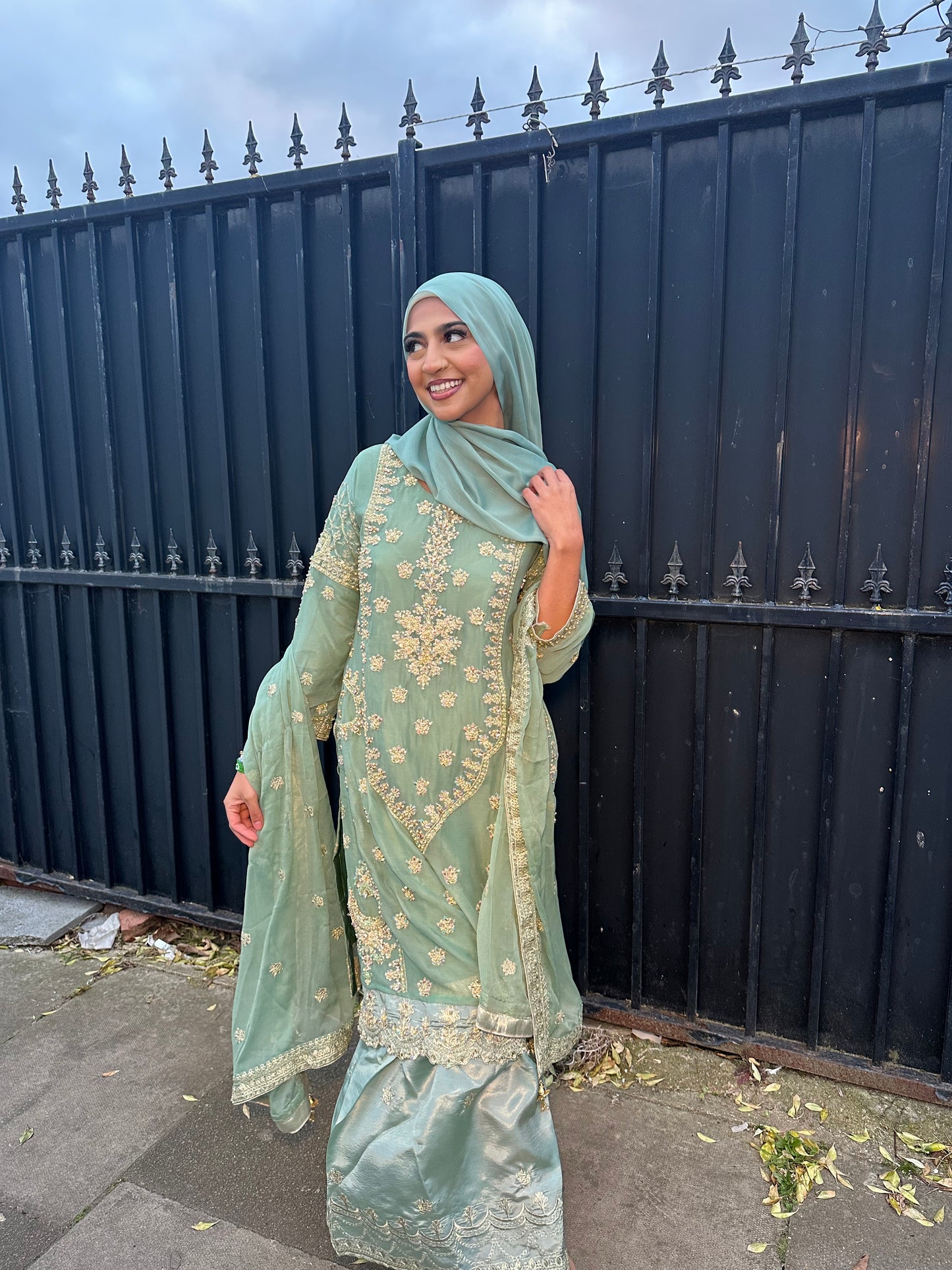 Green Eid Outfit ELEID004