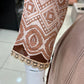Brown Thread-Work Neckline Casual Wear - ELRR018