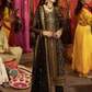 Asim Jofa Black Long Kameez - 3 Piece - ELAJ001