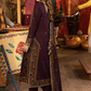 Asim Jofa Purple and Golden Original Pakistani Designer - 3 Piece - ELAJ004