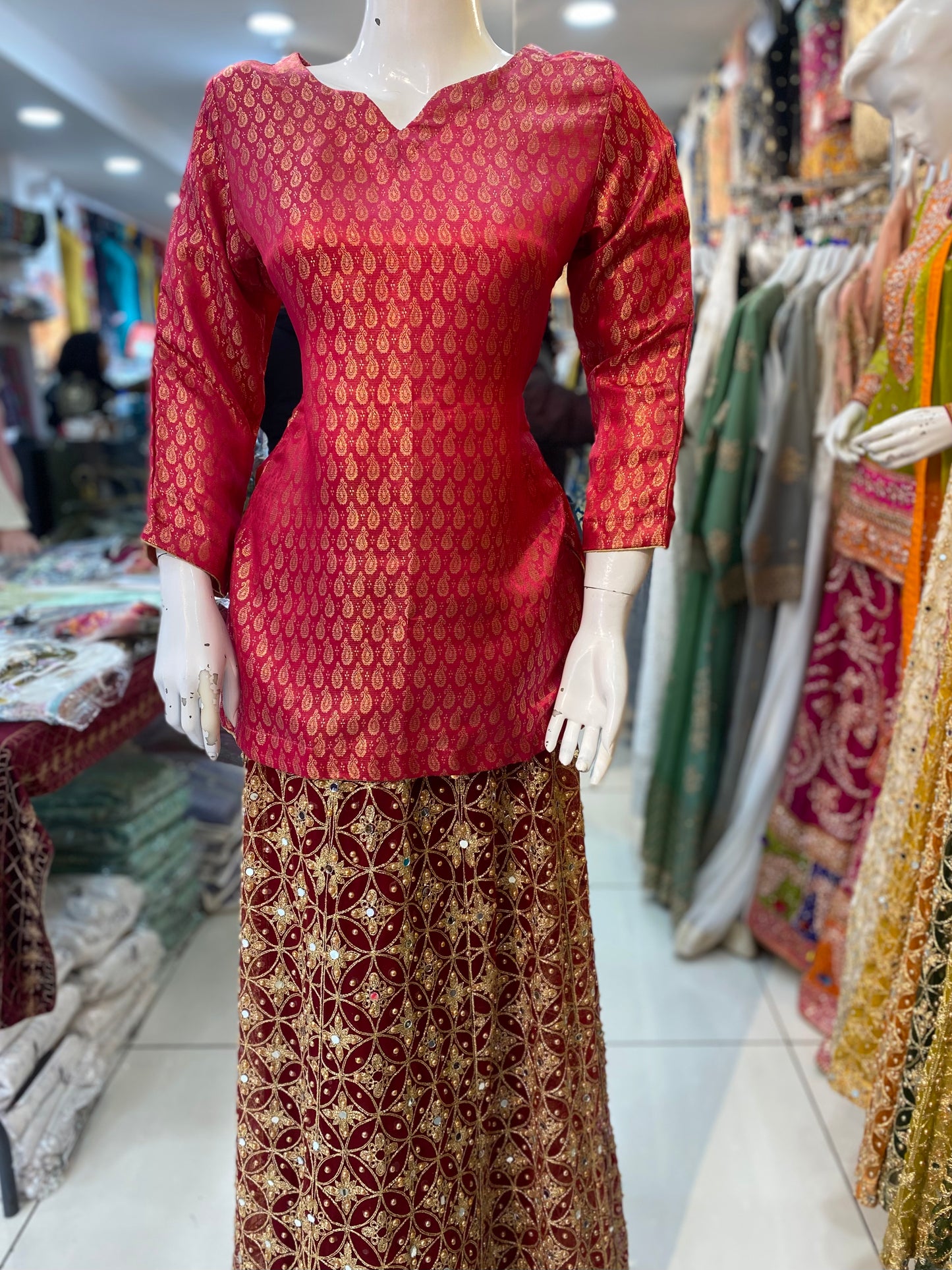 Banarsi Kurtis in Various Colors- ELMWBK001