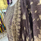 Grey and Golden Thread Work Casual Wear - ELRR015