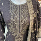 Grey and Golden Thread Work Casual Wear - ELRR015
