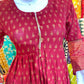 Long Red kurta - ELRR063