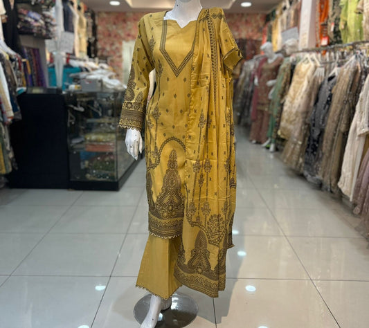 Mustard Yellow Casual Wear Outfit - ELRR020