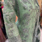 Pista Green Orgenza Embellished Dress - Formal Wear