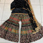 Black Mehndi Gharara Set