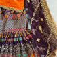 Purple and Orange Mehndi Gharara Set