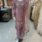 Pink 3 pc Heavy Embellished Outfit