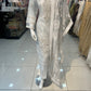 White Heavy Bead work 3 pc outfit