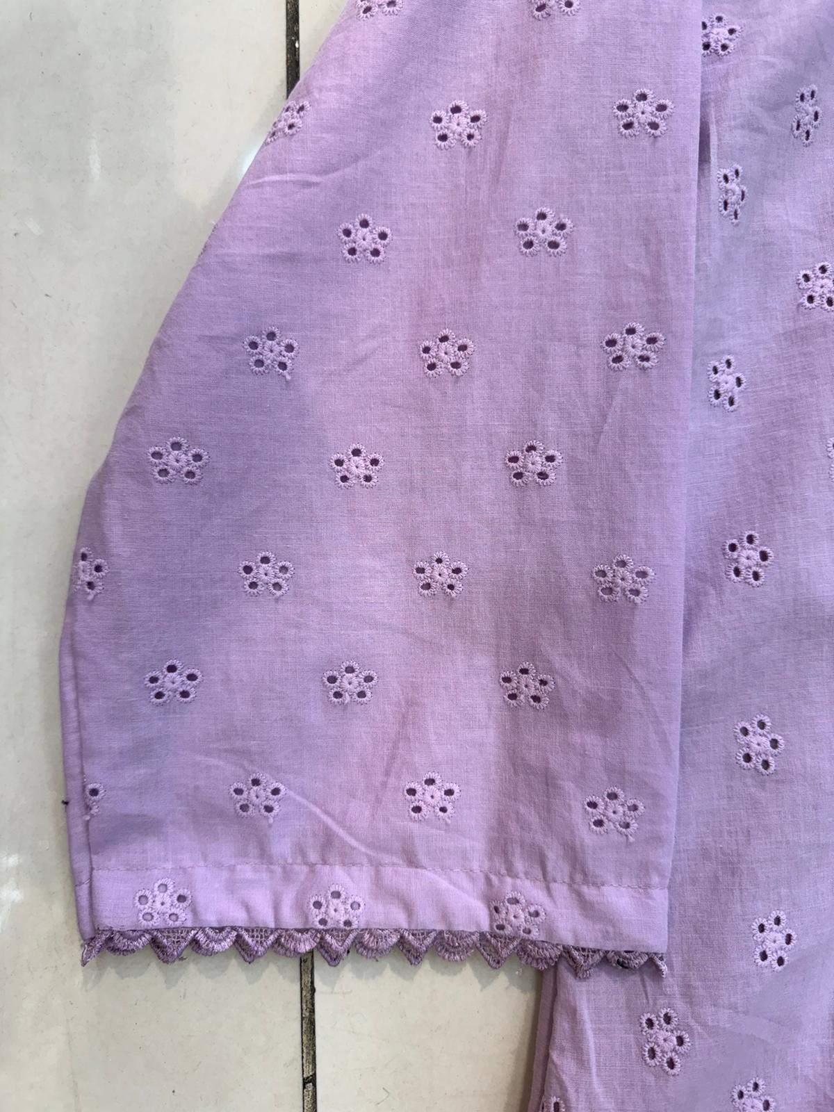 Lilac 1 Pc Chikankari Kurta