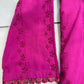 Shocking Pink 1 Pc Chikankari Kurta