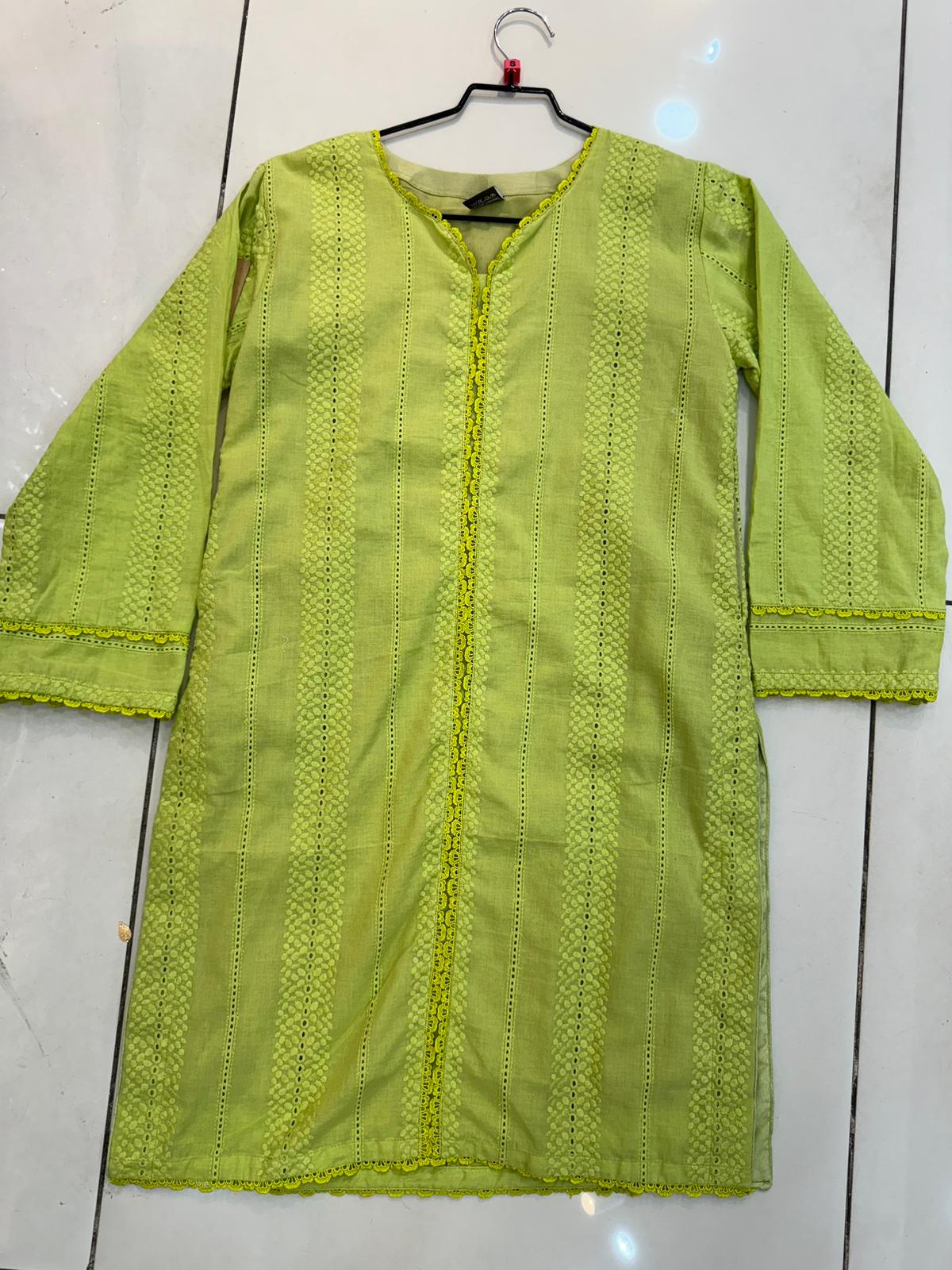 Green Thread Work 1 Pc kurta