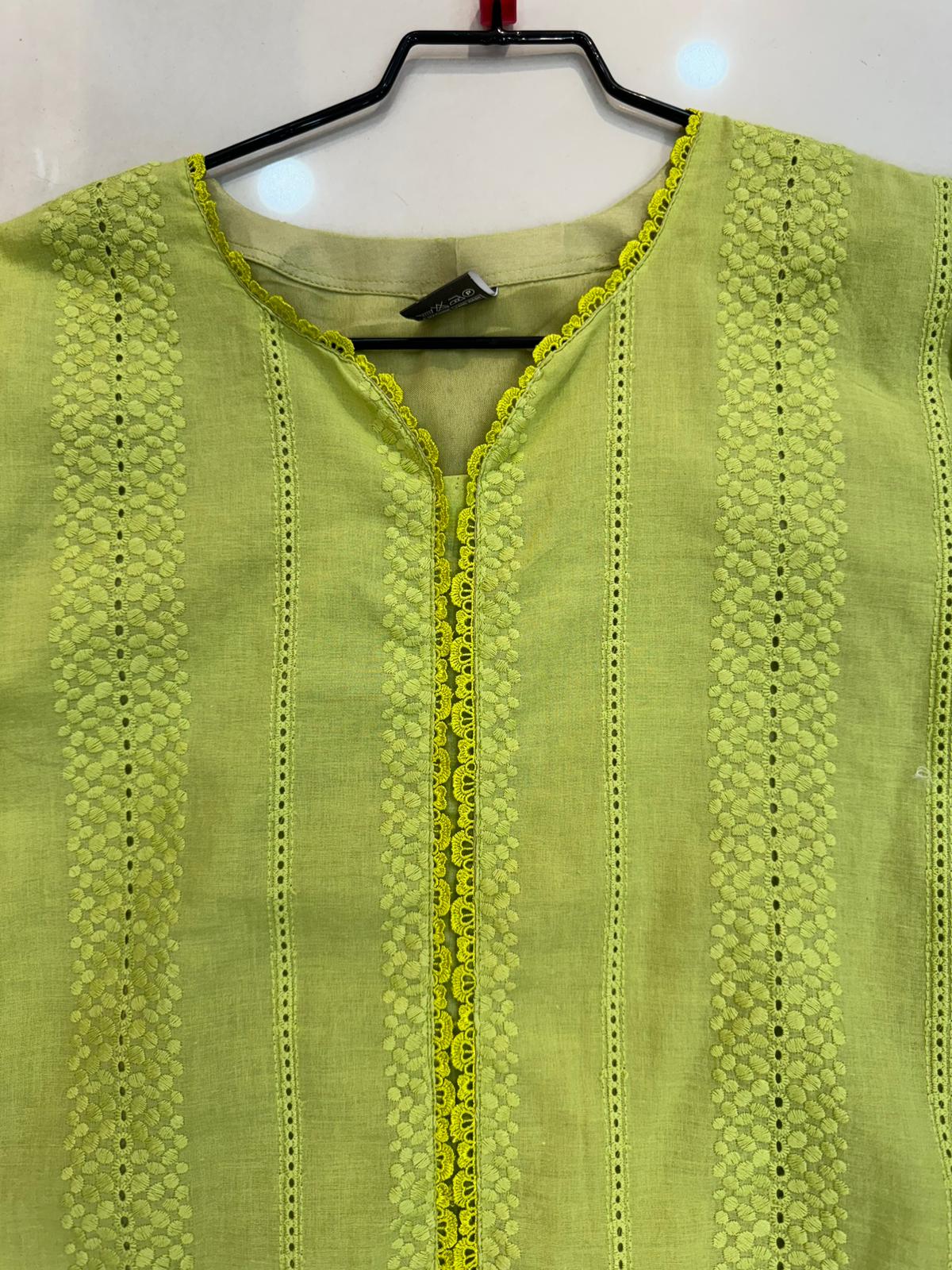 Green Thread Work 1 Pc kurta