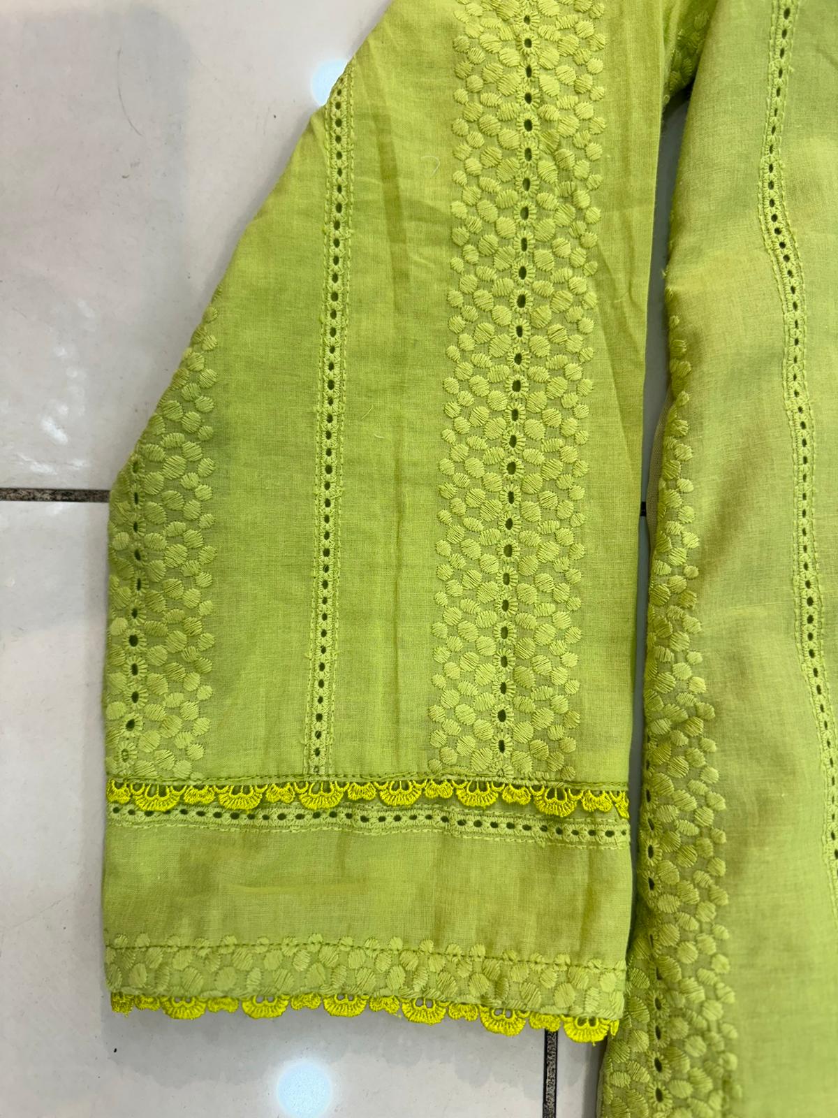 Green Thread Work 1 Pc kurta