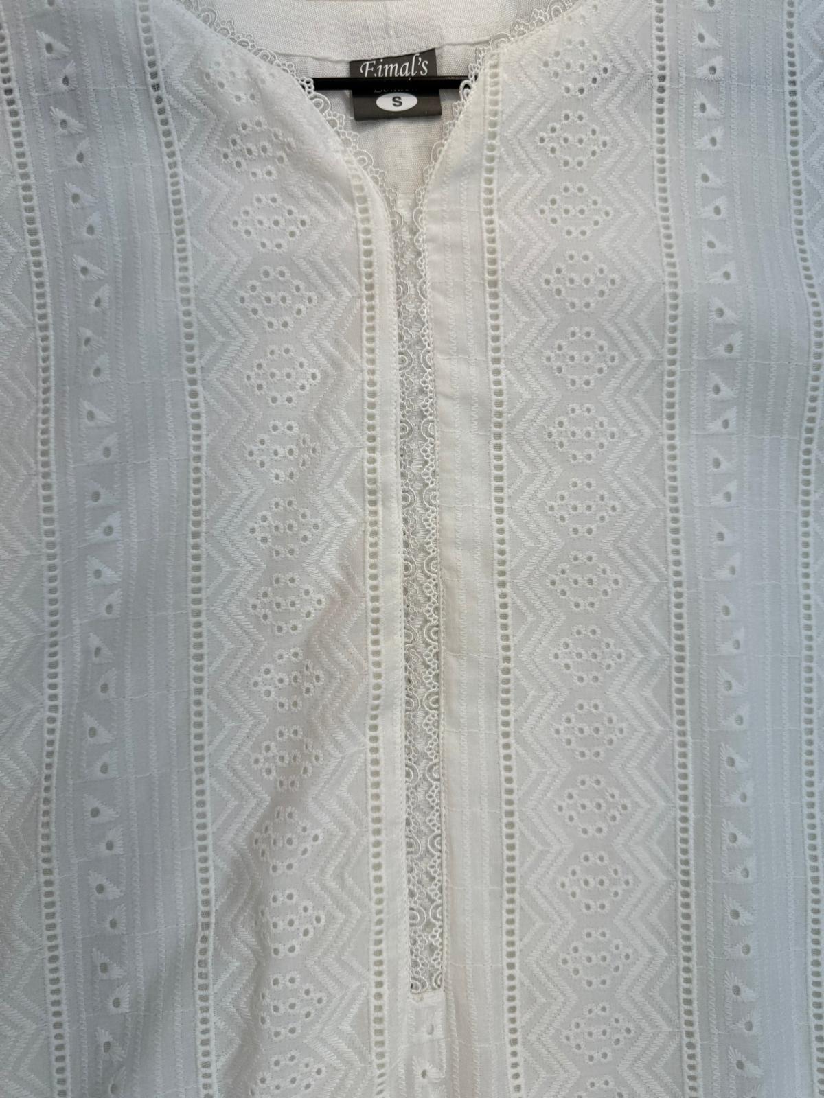 White Chikankari 1 pc Kurta