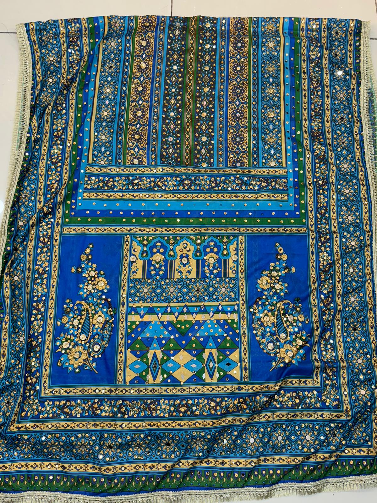 Heavy Mirror Work Shawls - ELHMW001