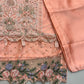 Mariam's Original Peach 3 Pc Formal Wear with Embellished Bead Work and Thread Work